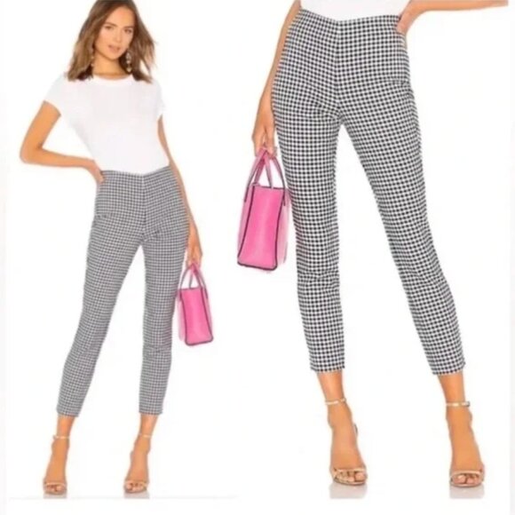Rag & Bone Gingham Pants Black & White Size 8 - Picture 1 of 6